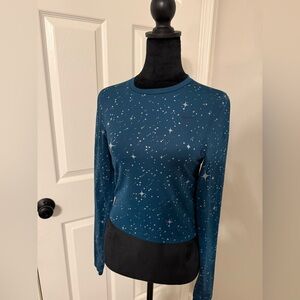 Nike Women's Teal Starry Long Sleeve Tee